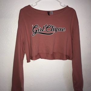 Long sleeve crop top